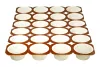 Papilotka muffin okrągła biała 50/70 wys.35 mm na podzielnym stelażu po 24szt