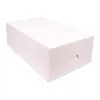 Kartonik na ciasto 21x12,5x7 cm z klapą, składany z tektury litej
