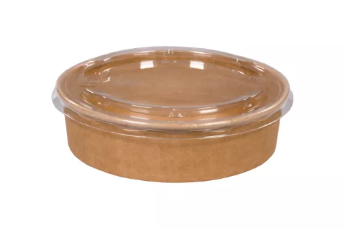 Wieczko PET do poj. sałatkowego kraft 850/1100/1300 ml śr. 184 mm