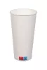 Kubek papierowy 1-warstwowy biały 500ml/22 oz śr. 90 mm (z logo żółw)