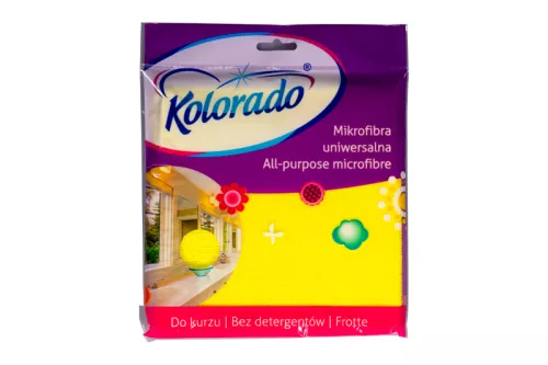 Ścierka z mikrofibry 35x35 cm uniwersalna żółta