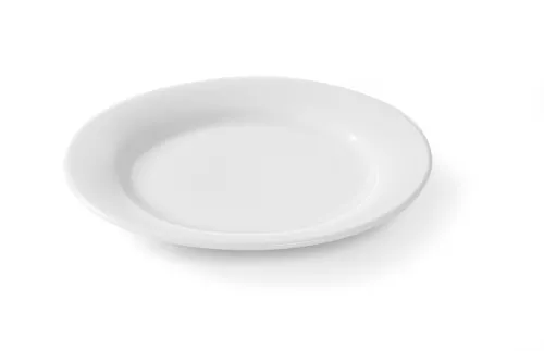 Talerz płaski 24cm OPTIMA, porcelanowy, biały