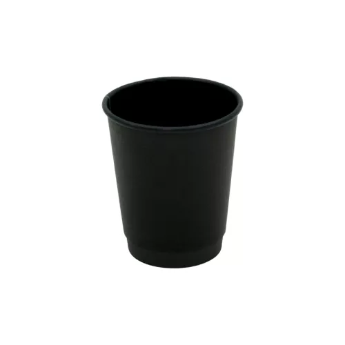 Kubek papierowy 100% czarny 200 ml/ 08 oz śr. 80 mm, 2-warstwowy BLACK