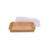 Pudełko papierowe YUMI™ 165x115mm (HP03) kraft do sushi z wieczkiem