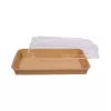 Pudełko papierowe YUMI™ 220x135mm (HP07) kraft do sushi z wieczkiem