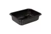 Pojemnik obiadowy 187x137x50mm 850ml NIEDZIELONY MEDIUM gładki czarny (W1/602)