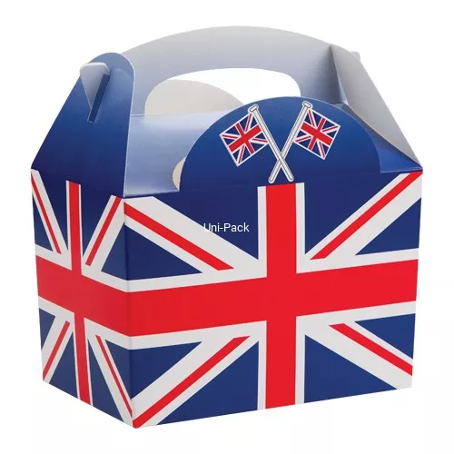 Pudełko z rączką Party Box 152x100x102 mm FLAGA UK / WIELKA BRYTANIA