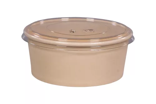 Pojemnik sałatkowy papierowy BAMBUS 750 ml śr. 150 mm