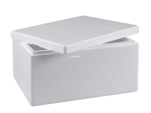 Pojemnik termiczny z pokrywką biały EPS 30 l (39,5 x 59,5 x 22,5 cm)