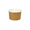 Pojemnik sałatkowy papierowy 508 ml brązowo-biały GREEN LEAF śr. 115 mm (spód)