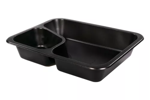 Pojemnik obiadowy COLT czarny 227x178x40 mm LITE do zgrzewu