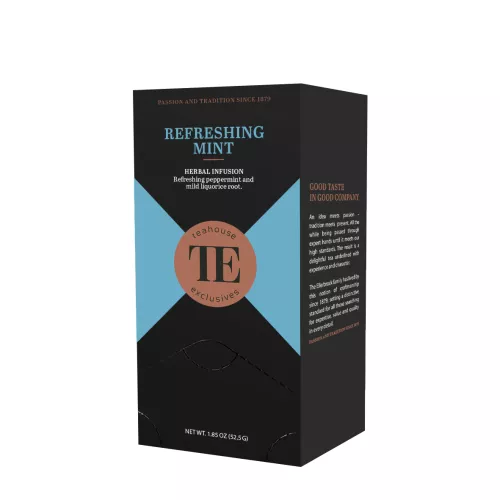 Herbata Teahouse Exclusives Refreshing Mint 1,5g Gourmet Tea Bag (opak. 20 szt. po 1,5g.)