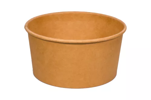 Wieczko PET do poj. sałatkowego kraft 500 ml śr 150 mm
