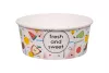 Pojemnik papierowy na lody i desery 350ml niski – wzór fresh and sweet