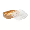 Wieczko PP do pojemnika prostokątnego 500/750/1000ml kraft 170x120mm