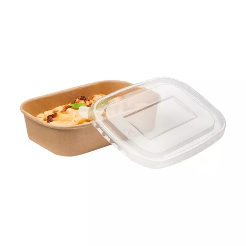 Wieczko PP do pojemnika prostokątnego 500/750/1000ml kraft 170x120mm