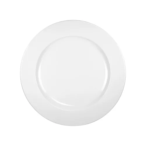 Talerz płaski 17cm deserowy ARES, porcelanowy, biały