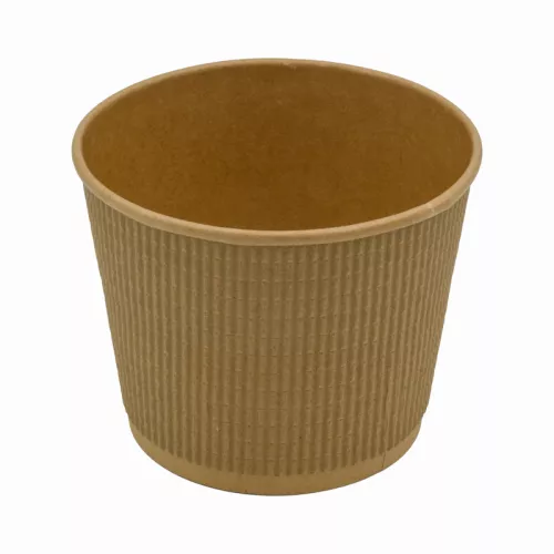 Pojemnik papierowy na zupę 998ml śr. 135 mm, 2-warstwowy RIPPLE, kraft