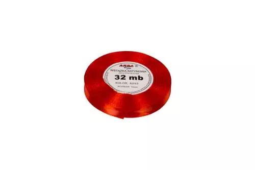 Wstążka satynowa 12mm/32m czerwona