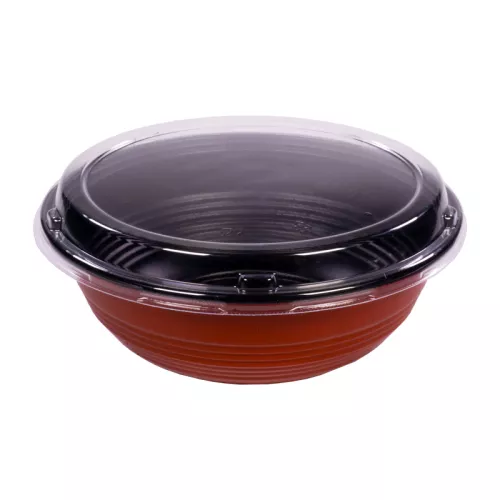 Wieczko do miski bordowo-czarnej 1000 ml