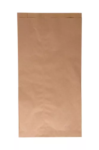Torba papierowa fałdowa brązowa eco/kraft 35x18x6 cm