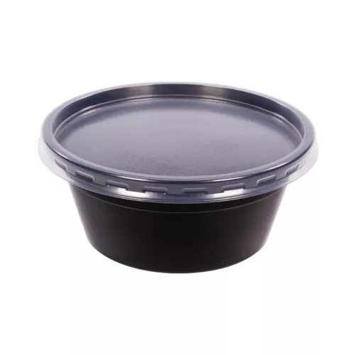 Pojemnik 340ml śr.127 mm na zupę / do dań gorących, czarny