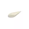 Talerzyk na przekąski KROPLA 10,5x5,7 cm z trzciny cukrowej, biały, fingerfood