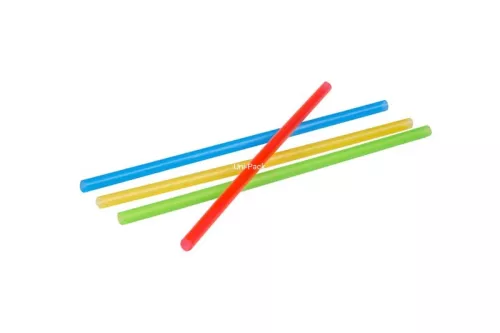 SŁOMKA PROSTA MIX KOLORÓW ŚR. 8MM, DŁ. 250MM  (500) (10000)