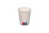Kubek papierowy premium 200ml śr. 80 mm 1-warstwowy biały (z logo żółw)