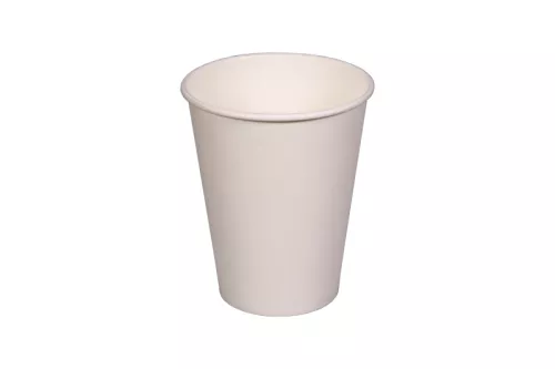 Kubek papierowy 1-warstwowy biały 300ml/12 oz śr. 90 mm (z logo żółw)