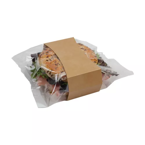 Opakowanie kartonowo-foliowe na bajgla do zgrzewu 128 x 115.5 x 55mm