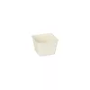 Pojemnik na przekąski KWADRAT 50 ml, 4,6x4,6x3,8 cm z trzciny cukrowej, biały, fingerfood