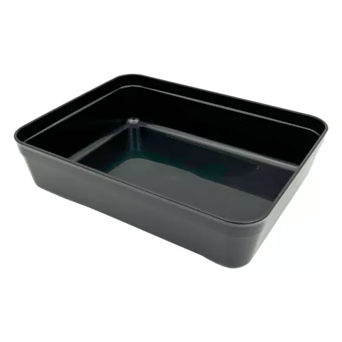 Pojemnik 1-komorowy 1374 ml, 227x175x53 mm wielokrotnego użytku, czarny