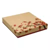WIECZKO PAPIEROWE EXCELLENT KRAFT+KWIAT WIŚNI 32*32*4 CM (KON. P003511_V1) A100