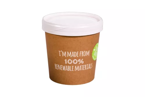 Wieczko papierowe do pojemnika 450 ml FUTURE SMART plant based
