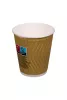 Kubek papierowy fala natural 2-warstwowy 200 ml śr.80 mm (z logo żółw)