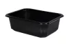Pojemnik obiadowy 187x137x63mm 1000ml NIEDZIELONY MEDIUM gładki czarny (W1/603)