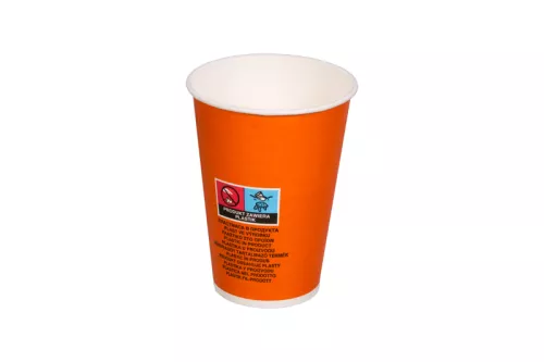Kubek papierowy 1-warstwowy 'coffee to go' 180ml śr.70 mm (z logo żółw)