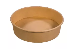 Wieczko PET do poj. sałatkowego kraft 750-1100 ml śr 185 mm