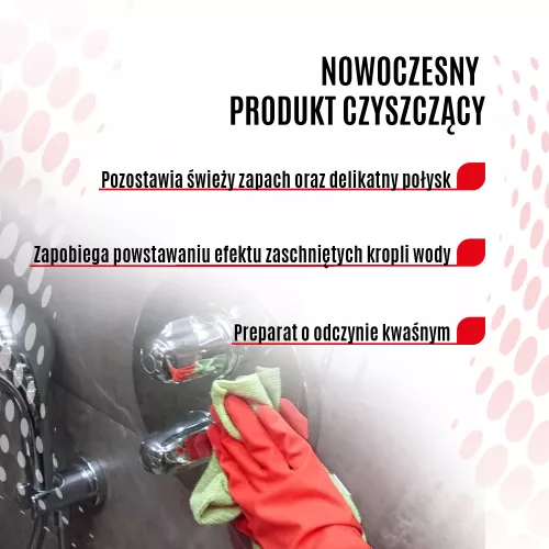 Preparat do mycia sanitariatów Clinex W3 Active SHIELD 1L z aktywną ochroną polimerową