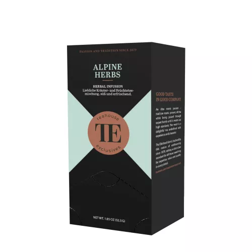 Herbata Teahouse Exclusives Alpine Herbs 1,75g Gourmet Tea Bag (opak. 20 szt. po 1,75g.)