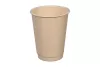 KUBEK 2-WARSTWOWY Z TRZCINY CUKROWEJ +PLA COMPOSTABLE 300ML  ŚR.90 MM A25 (500)