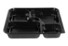 Opakowanie na sushi 5-komorowe 271x271x42+20 mm (HPJ8307) komplet