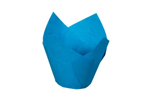 Papilotka muffin tulipan niebieski 50/85 wys.90mm