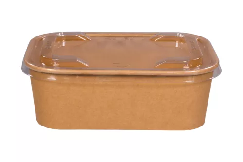 Pojemnik sałatkowy papierowy 800 ml prostokątny kraft