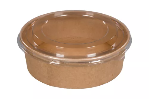 Wieczko PET do poj. sałatkowego kraft 750-1100 ml śr 185 mm