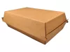 Pudełko cateringowe XXL, wieko do tacki z odpowietrznikami - brązowe 290/310x170/195 wys. 50 mm