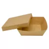 Tacka sałatkowa 100% papier 163x163x55 mm, 1100 ml, kraft
