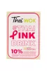 ETYKIETA PAP. THAI WOK PINK DRINK 53X76 MM (ROL = 500 SZT)