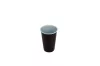 Kubek plastikowy PS 200ml brązowo-biały